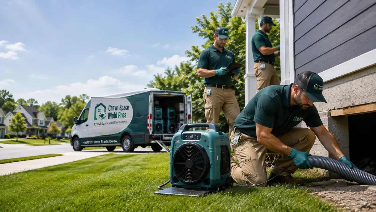 Crawl Space Mold Removal in Dresser, WI